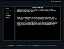 Tablet Screenshot of boxingnl.sportsontheweb.net